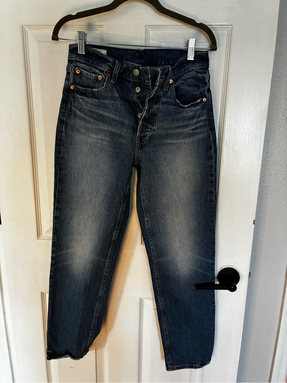 GAP Women’s Boyfriend Jeans - Faded Blue Denim